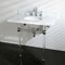 Fauceture 36X22 Marble Vanity Top W/ Acrylic Feet Combo, Marble/Chrome KVPB36MA1 - alternate 6